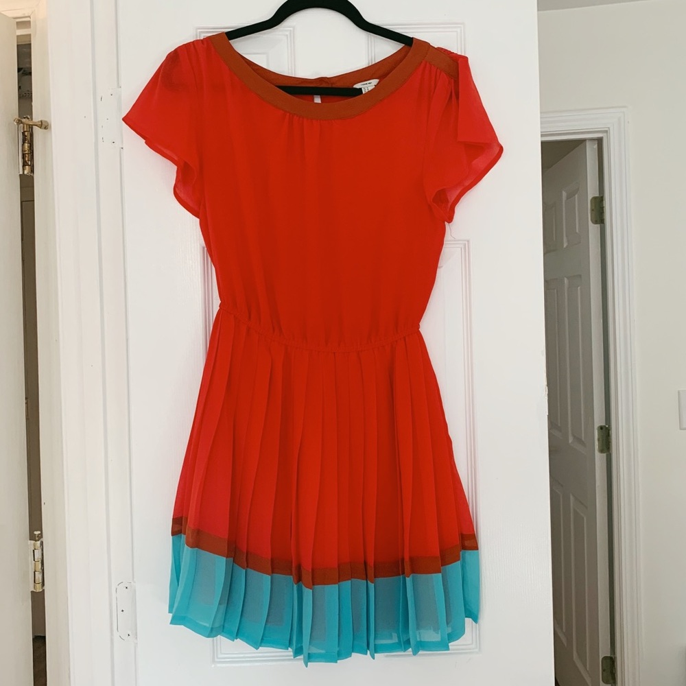 Red Button Summer Dress